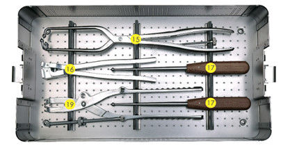 Placa Kit Orthopedic Surgical Instrument Box da reconstrução