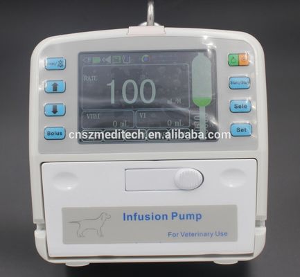 Aquecimento do líquido da bomba da infusão do veterinário do écran sensível do LCD de 4,3 polegadas