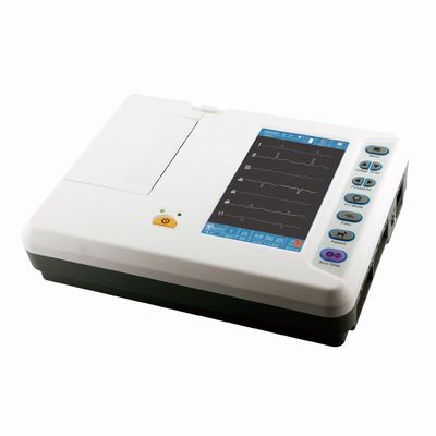 Seis máquinas portáteis veterinárias de Ecg do eletrocardiógrafo do canal