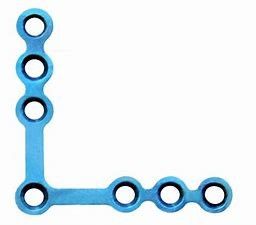 Monotrilho Fixator externo de Mesh Metal Skull Titanium Maxillofacial
