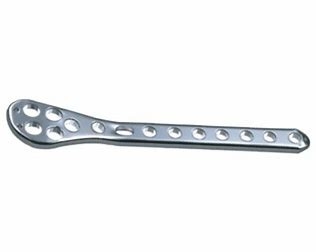 Instrumentos cirúrgicos de placa LCP de titânio largo curvo tibial